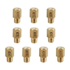 10pcs Hex Type Main Jets Jet for Mikuni VM TM TMX Carburetor 250 260 270 280 290