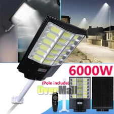Commercial 99000000LM LED Outdoor Dusk to Dawn Solar Street Light Road Area Lamp