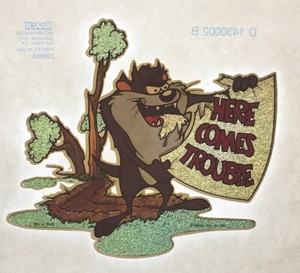 Vtg Here Comes Trouble Taz Devil Iron On Transfer T Shirt Warner Bros Nos Ebay