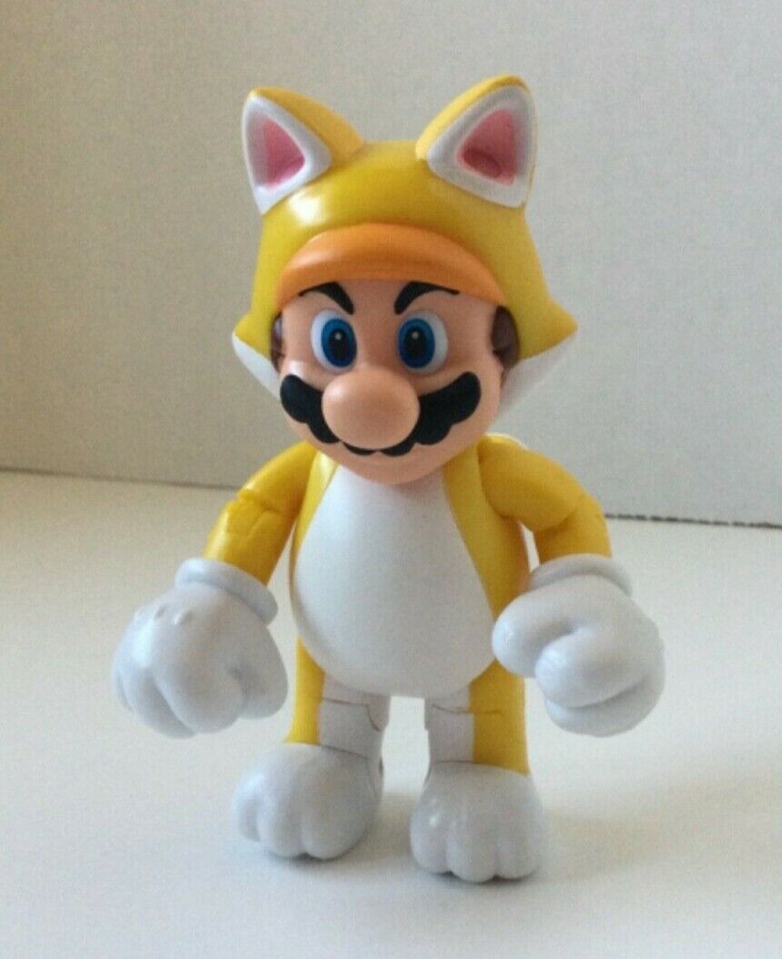 Jakks Super Mario 4 Inch World of Nintendo Series Cat Mario