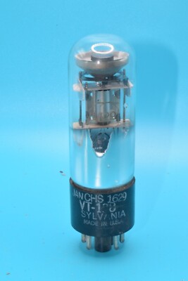 SUPERB SYLVANIA JAN CHS 1629 VT-138 VINTAGE MAGIC EYE TUBE - EYE PICTURE INSIDE!