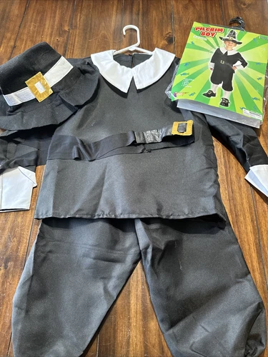 Pilgrim Boy Thanksgiving Costume Hat Youth Medium 8-10