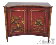 L64712EC: Stunning Paint Decorated 2 Door Commode Cabinet