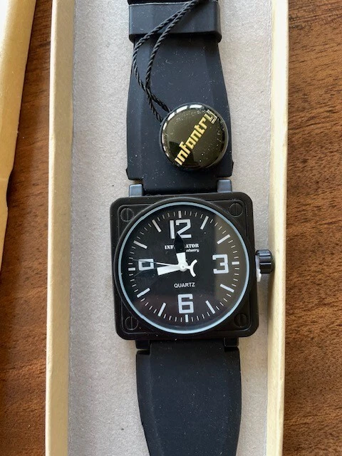 INFILTRATOR by INFANTRY Black Quartz Wristwatch Military Issue Revival New - image 4 of 4