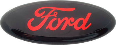 #ad Logo 7quot; Emblem: Black Oval Red Edge Badge for Ford Grille or Tailgate $24.89