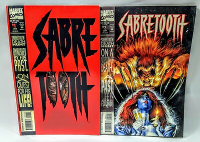 Sabretooth Death Hunt 1993 # 1&2 Larry Hama Mark Texeira 2 Issue Set