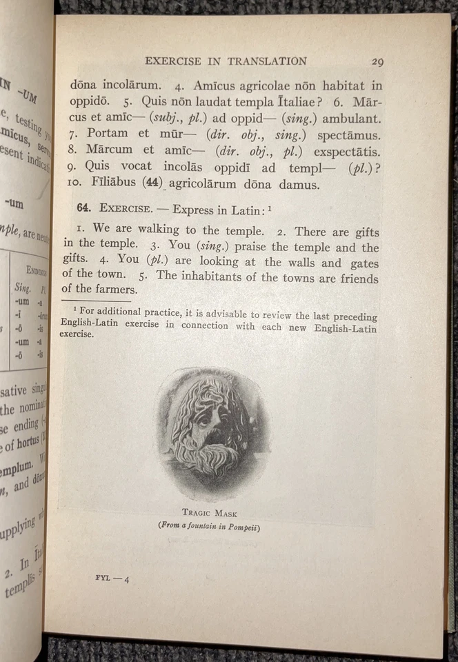 FIRST YEAR LATIN HARDCOVER 1929 - Image 2 of 4