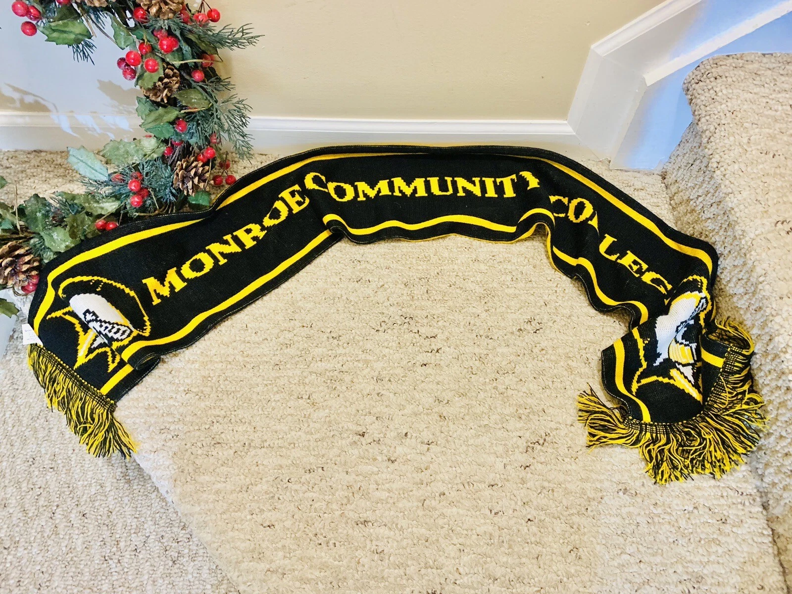 Monroe Community College Indoor/Outdoor Winter Scarf Dress Sports Rochester, NY!