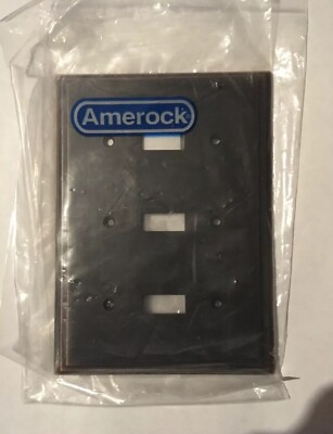 amerock 3 Knebel Wandplatte Öl eingerieben Bronze