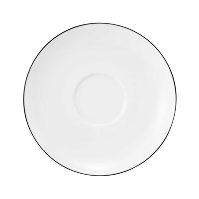 Seltmann Weiden Lido Black Line Milchkaffeeuntertasse 16 cm