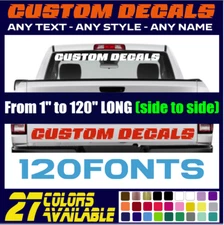 Custom Decal Sticker Vinyl Lettering Personalized Text, Window Wall Car Truck (3