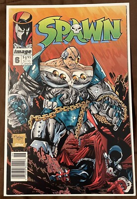 Spawn #6 (Image Comics 1992) Newsstand 1st Overtkill Todd McFarlane 