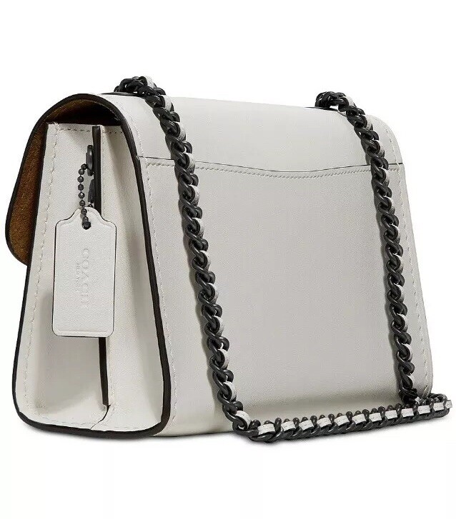 ❤️ Coach Parker 18 Floral 54622 Embroidered Chalk/Gunmetal