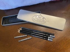 Royal Langnickel Tin 3 Graphite Pencil Set (HB, 4B, 2B) in Metal Case 