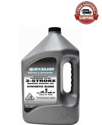 Quicksilver Advanced Premium Plus TC-W3 2-Cycle Outboard Oil 1 Gallon bottle