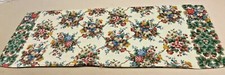 BODY PILLOW COVER, LARGE LONG PILLOW COVER. PRINT OF FLOWERS  BERRIES, BORDERS