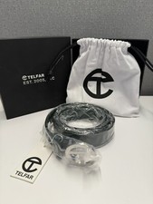 Telfar Belt Dark Olive Silver Tone Logo Buckle Large New Fast Shipping