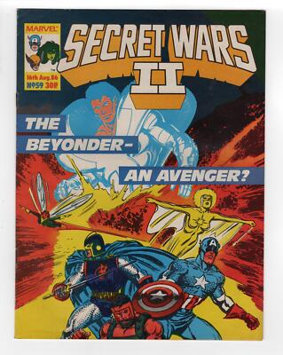 1985 MARVEL SUPER HEROES SECRET WARS II #4 AVENGERS #261 1ST APP OUTRID RARE UK