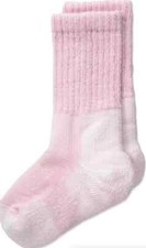 Thorlos L107854 Bubblegum Outdoor Crew 3-Pair Pack Sock Girls Kids Size 12.5C-3Y