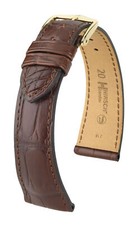 HIRSCH LONDON MATT LOUISIANA ALLIGATO LEATHER WATCH STRAP 18 19 20 22 mm us