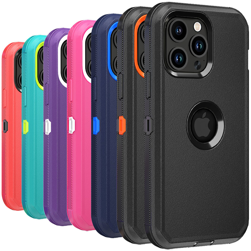 For iPhone 16 Pro Max 15 14 13 12 11 XR Phone Case Heavy Duty Shockproof Cover