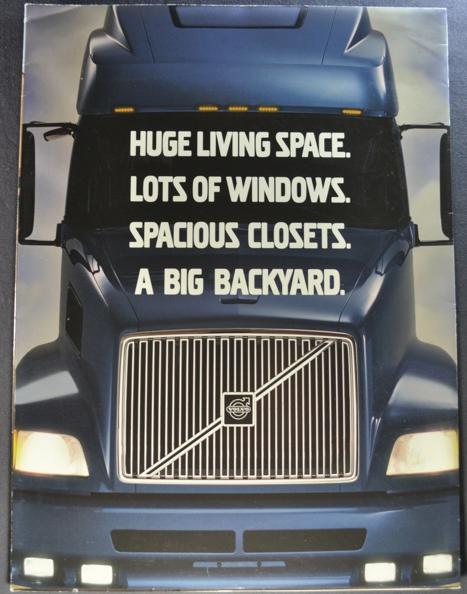 1997-1998 Volvo 770 Semi Truck Brochure Folder Sleeper Cab