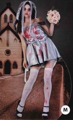 VESTITO COSTUME HALLOWEEN SPOSA CADAVERE TAGLIA M | eBay