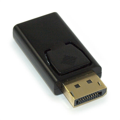 Adaptador DisplayPort (macho) a HDMI (hembra) chapado en oro - Imagen 1 de 2