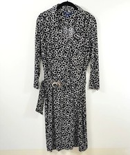 Chaps Size XL Womens Geometric Black Wrap Dress Belt