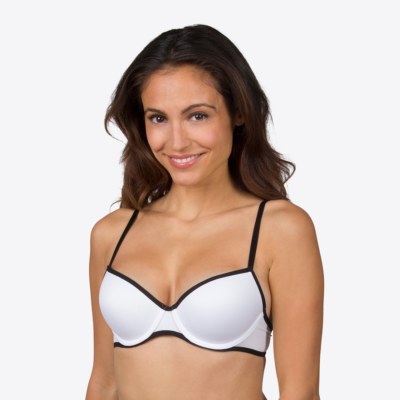 Candie's Bra Microfiber Demi Push-Up White ZZ61B100Z Sz.32A,32B,36D