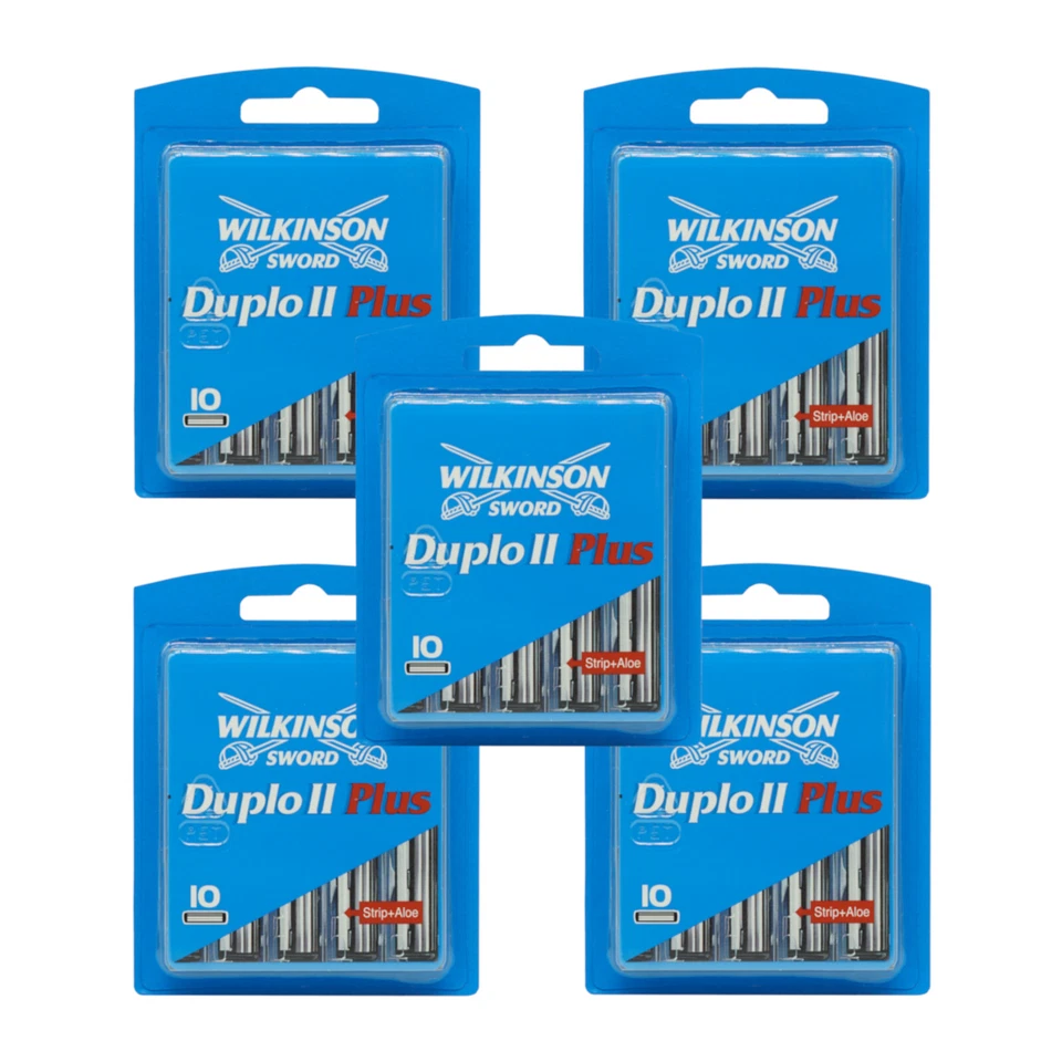 Wilkinson Sword Duplo II Plus Rasierklingen 5-10-15-20-25-30-40-50-100 Stück NEU