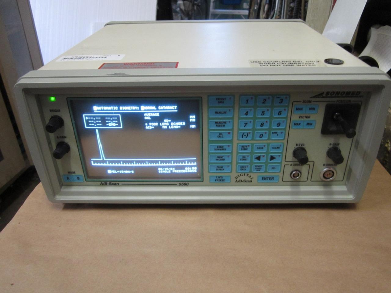 SONOMED A/B-SCAN 5500 OPHTHALMIC ULTRASOUND MACHINE