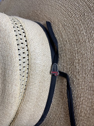 Justin Bent Rail Straw Hat | eBay