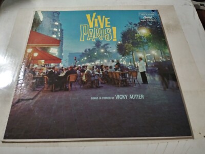 Vicky Autier   Vive Paris! VG++ Original Mono Capitol T-10245 LP Record 1959 POP