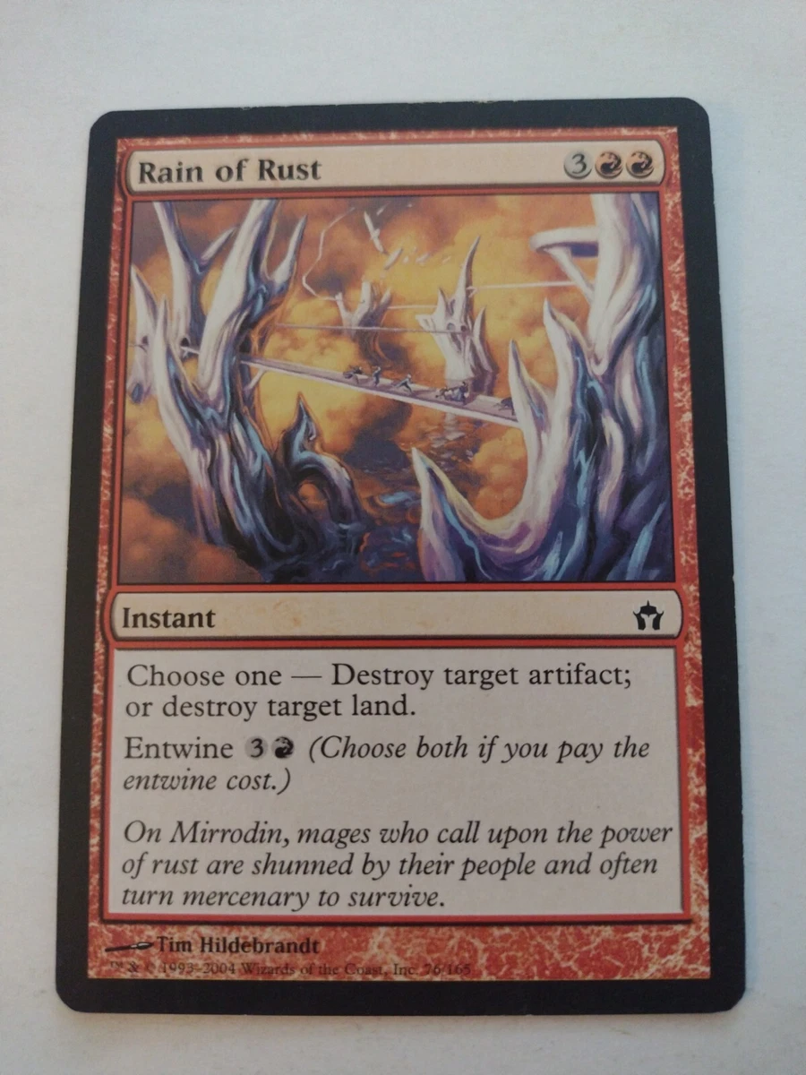 MTG Magic The Gathering Card Rain of Rust Instant Red Fifth Dawn