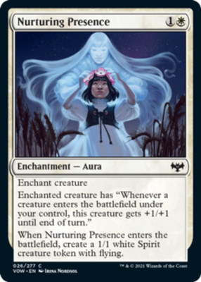 Nurturing Presence - Foil Light Play, English Magic the Gathering MTG Innistrad: