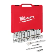 Milwaukee 48-22-9008 3/8" Drive 56 piece SAE / Metric Ratchet & Socket Tool Set