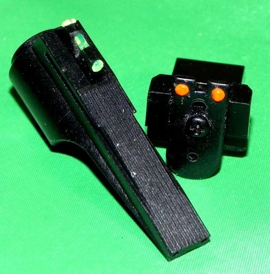 Fiber Optic RED Rear + Green Front Sights for Crosman 2240 1322 1377 362 etc.