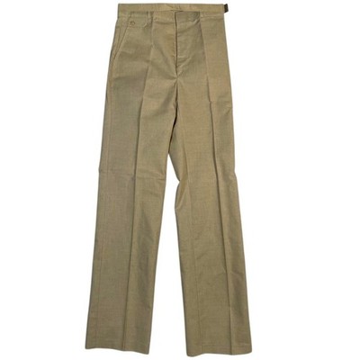 Vintage Angels Flight Dress Pants Mens 30x36 Beige Flat Front Straight NOS