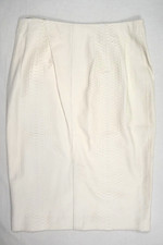 Ralph Lauren Purple Label Skirt Leather Python Embossed Ivory Italy RARE 4