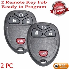 2 for 2007-13 Chevy Silverado 1500 2500 3500 Remote Control Key Fob 4b OUC60270