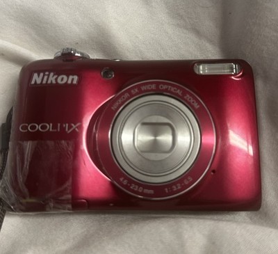Nikon Coolpix L26 Digital Camera 16.1MP with memory card - Battery Door Is Taped