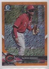 2018 Bowman Chrome Prospects Orange Shimmer Refractor 5/25 Alfredo Rodriguez sb0