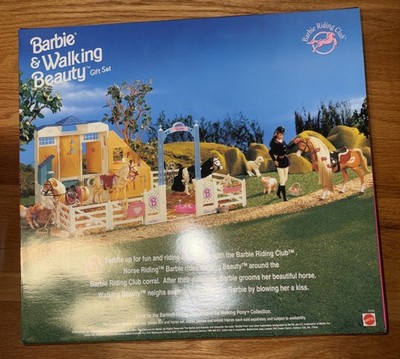 1998 Barbie & Walking Beauty Gift Set Mattel #19705 Vintage New in