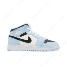 Air Jordan 1 Mid Gs Ice Blue 555112-401
