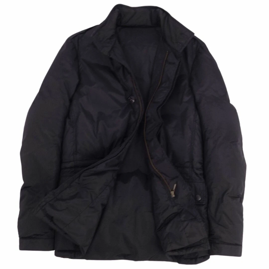 Gucci giacca piumino zip logo bottoni capospalla uomo S nero usato0