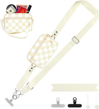 Clip and Go Strap for Phone with Wallet Crossbody, Adjustable Phone Lanyard with