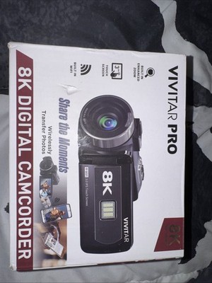 Vivitar Pro 8K Digital Video Camcorder | 18X Zoom| HD Recording | Compact Camera