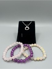 Sanrio Hello Kitty Style Necklace with Beaded Bracelets
