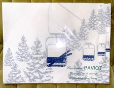 Ski Resort Chair Lift Alpine Snow Placemats DISPOSABLE NON-TEAR 10